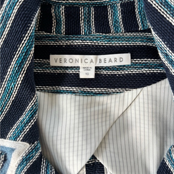 veronica beard carroll tweed double breasted blazer size 10 - Picture 3 of 3